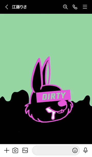 [LINE着せ替え] ダーティー ラビット 75の画像3