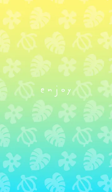 [LINE着せ替え] アロハ グラデーション17の画像1