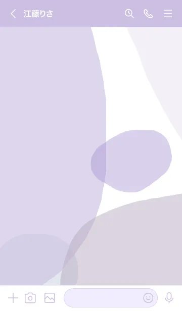 [LINE着せ替え] natural_art (purple)の画像3