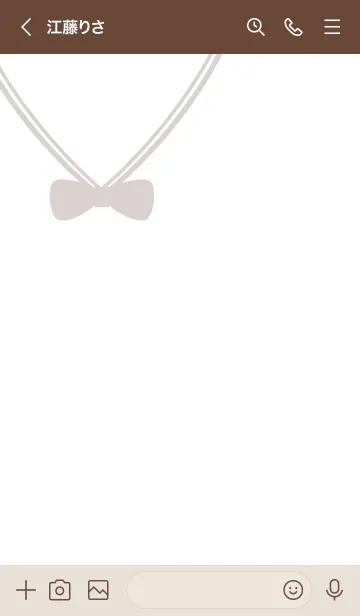 [LINE着せ替え] セーラーカラー♥ピンクブラウン02_1の画像3