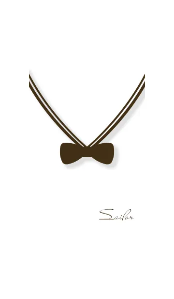 [LINE着せ替え] セーラーカラー♥チョコブラウン03_1の画像1