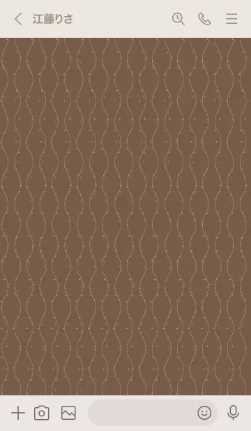 [LINE着せ替え] 和音 立涌と音符 黄枯茶の画像3