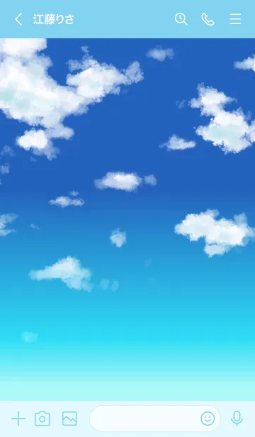 [LINE着せ替え] ＜青空＞の画像3