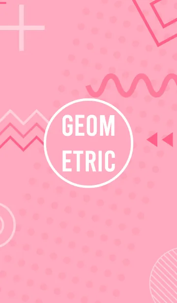 [LINE着せ替え] Geometric Carnation Pink 3の画像1