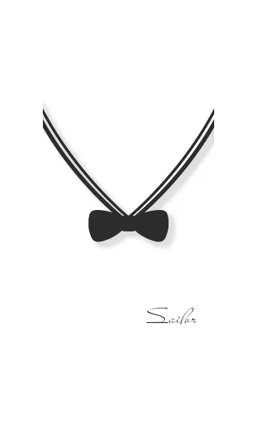 [LINE着せ替え] セーラーカラー♥ブラック05_1の画像1