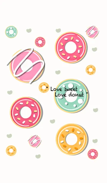 [LINE着せ替え] Little cute donut 2の画像1