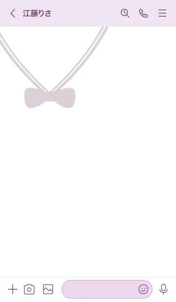 [LINE着せ替え] セーラーカラー♥バイオレット06_1の画像3