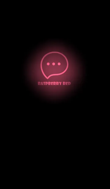 [LINE着せ替え] Raspberry Red Neon Theme V2 (JP)の画像1