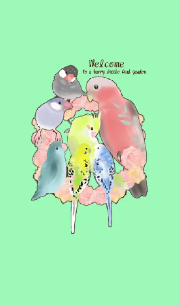 [LINE着せ替え] Welcome To a happy little birds gardenの画像1