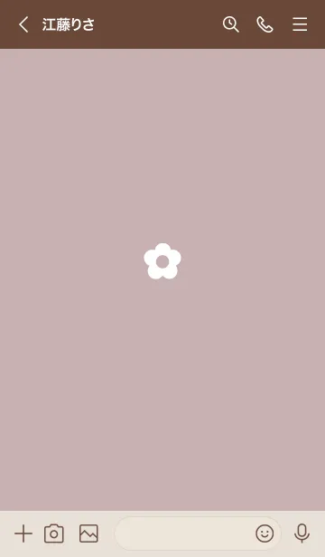 [LINE着せ替え] シンプルな花✿ピンク03_1の画像3