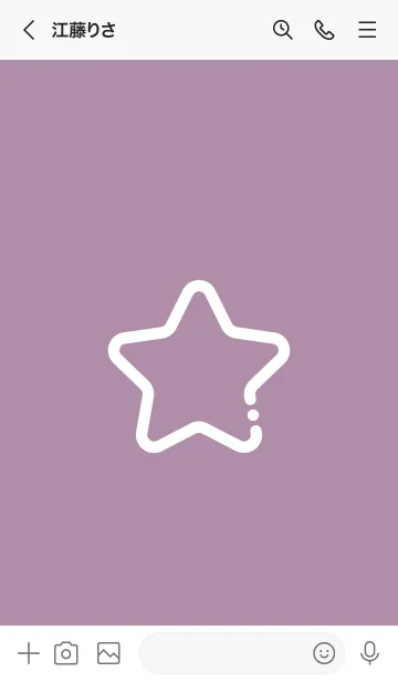 [LINE着せ替え] FLAT STAR / Mulberryの画像3