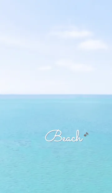 [LINE着せ替え] 海と空 音符'ブルー'の画像1