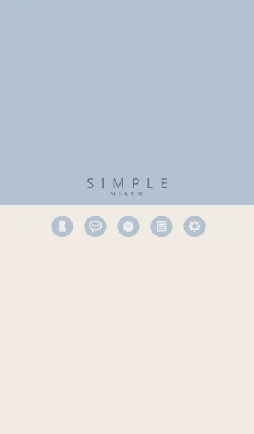 SIMPLE ICON BLUE.MEKYM 14の着せ替えメイン画像