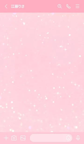 [LINE着せ替え] ピンクグリッター／ナチュラルスタイルの画像3