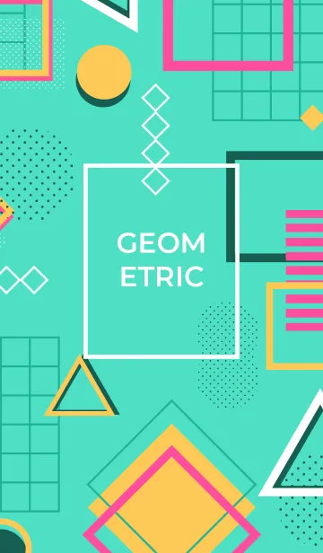 [LINE着せ替え] Geometric Turquoiseの画像1