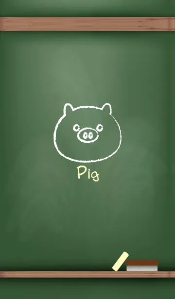 [LINE着せ替え] blackboard Pig 53の画像1