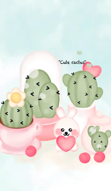[LINE着せ替え] I love cactus 8 :)の画像1
