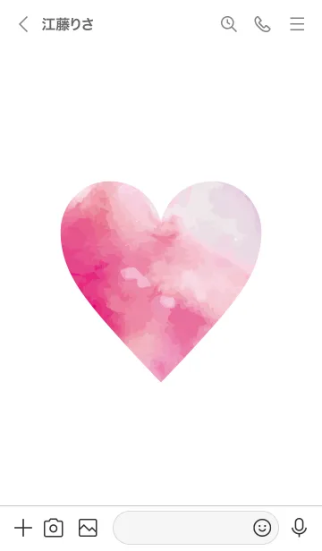 [LINE着せ替え] Watercolor Heart-MEKYM 12の画像3