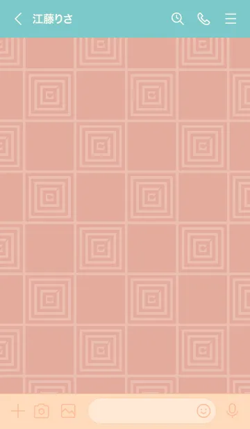 [LINE着せ替え] 和音 市松模様と音符 水柿の画像3