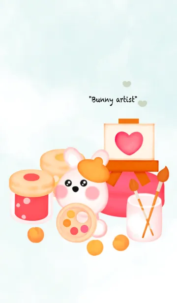 [LINE着せ替え] Little bunny artist 7の画像1