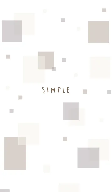 [LINE着せ替え] 大人シンプル四角7の画像1