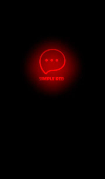 [LINE着せ替え] Red Neon Theme V2 (JP)の画像1