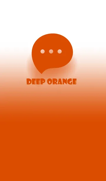 Deep Orange & White Theme V.2 (JP)の着せ替えメイン画像