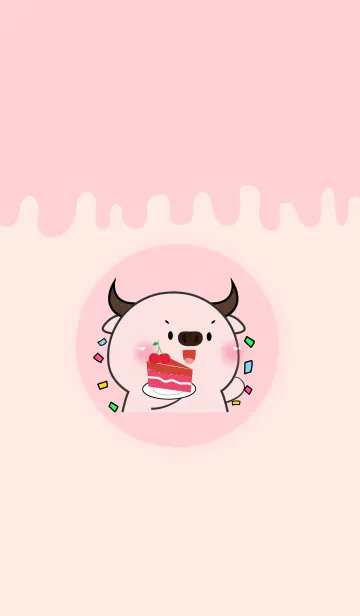 [LINE着せ替え] Simple Pink Buffalo Love Sweet Theme(JP)の画像1