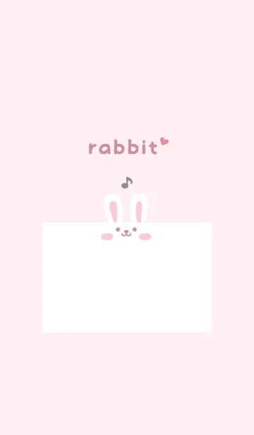 [LINE着せ替え] うさぎ.音符[ピンク]の画像1