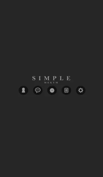 [LINE着せ替え] SIMPLE MATTE BLACK-MEKYMの画像1