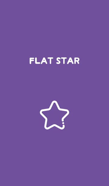 [LINE着せ替え] FLAT STAR / Violetの画像1