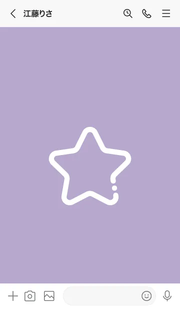 [LINE着せ替え] FLAT STAR / Violetの画像3