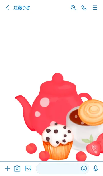 [LINE着せ替え] Happy sweet time 9の画像3