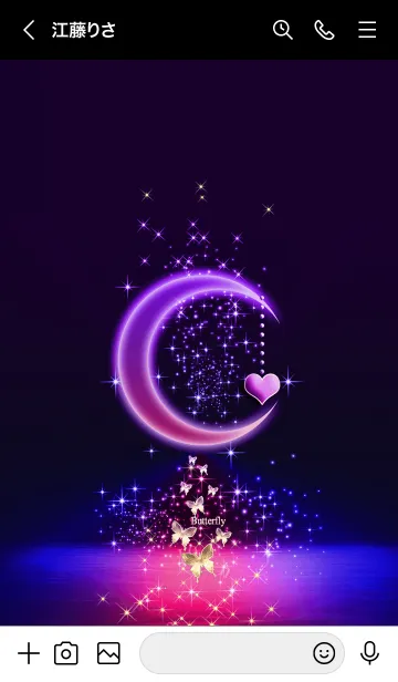 [LINE着せ替え] きらきら♡幸運を呼び込む八蝶*158の画像3