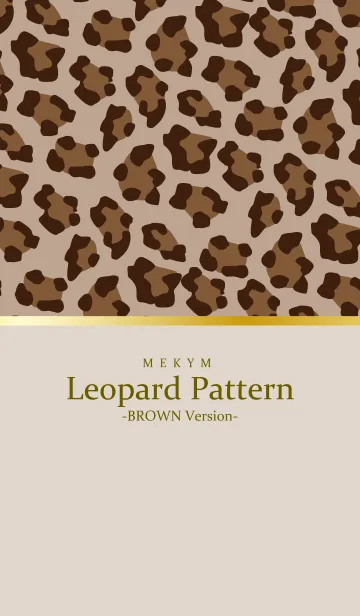 [LINE着せ替え] Leopard-BROWN Version 18の画像1