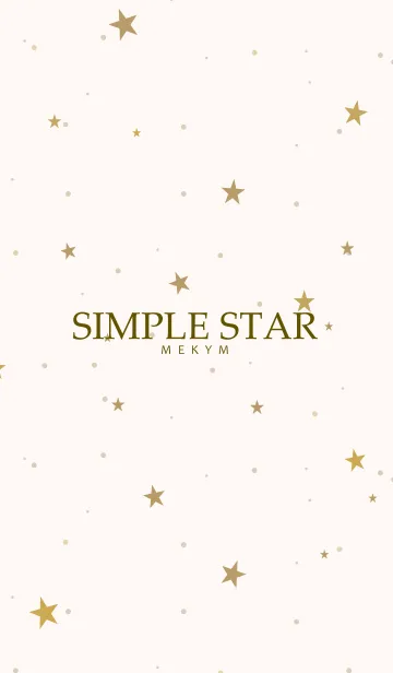 [LINE着せ替え] SIMPLE STAR NATURAL YELLOW 17の画像1