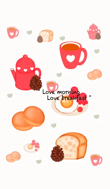 [LINE着せ替え] Happy breakfast set 3の画像1