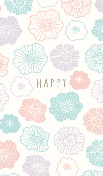 [LINE着せ替え] 北欧風 お花 可愛い6の画像1