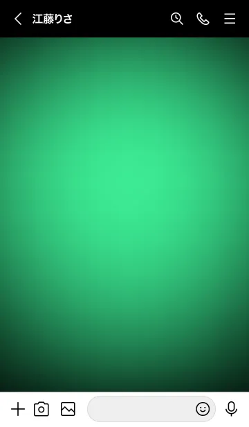 [LINE着せ替え] Seafoam Green Neon Theme V2 (JP)の画像3