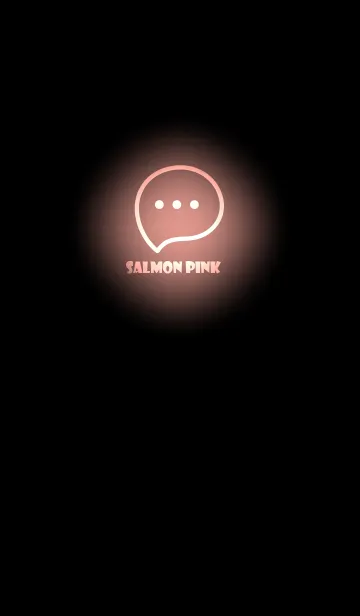 [LINE着せ替え] Salmon Pink Neon Theme V2 (JP)の画像1