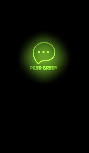 [LINE着せ替え] Pear Green Neon Theme V2 (JP)の画像1