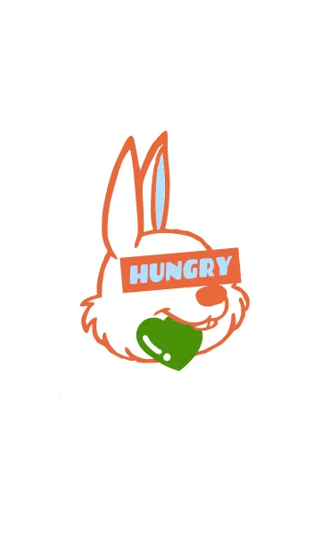 [LINE着せ替え] ハート イート ラビット 116の画像1