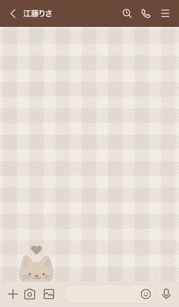 [LINE着せ替え] もこねこ 2 #SB #ブラウンベージュの画像3