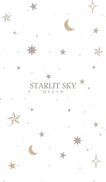 [LINE着せ替え] SIMPLE-STARLIT SKY MEKYM 16の画像1