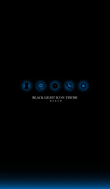 [LINE着せ替え] BLACK LIGHT ICON THEME-MEKYM 15の画像1