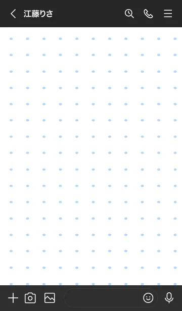 [LINE着せ替え] 水玉ノートの着せかえ/ブラックの画像3