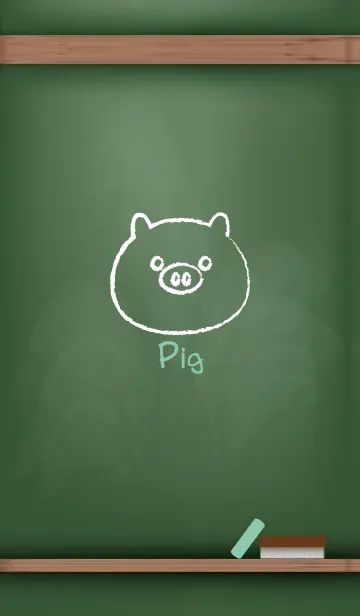 [LINE着せ替え] blackboard Pig 57の画像1