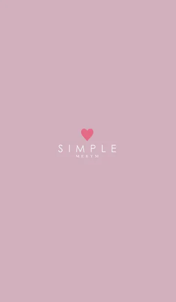[LINE着せ替え] DUSKY PINK.SIMPLE-HEART 45の画像1