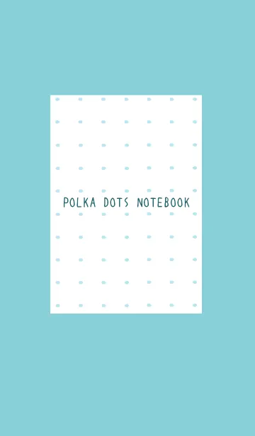 [LINE着せ替え] 水玉ノートの着せかえ/ミントグリーンの画像1