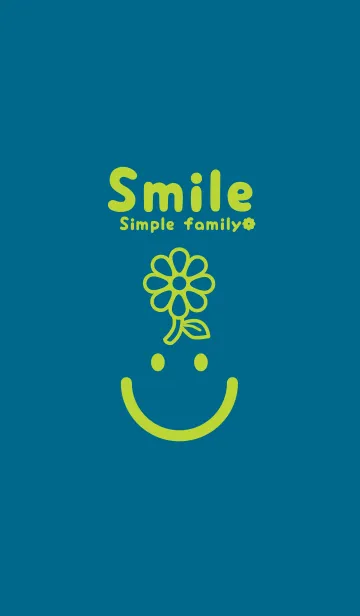 [LINE着せ替え] スマイル＆flower 鴨の羽色の画像1